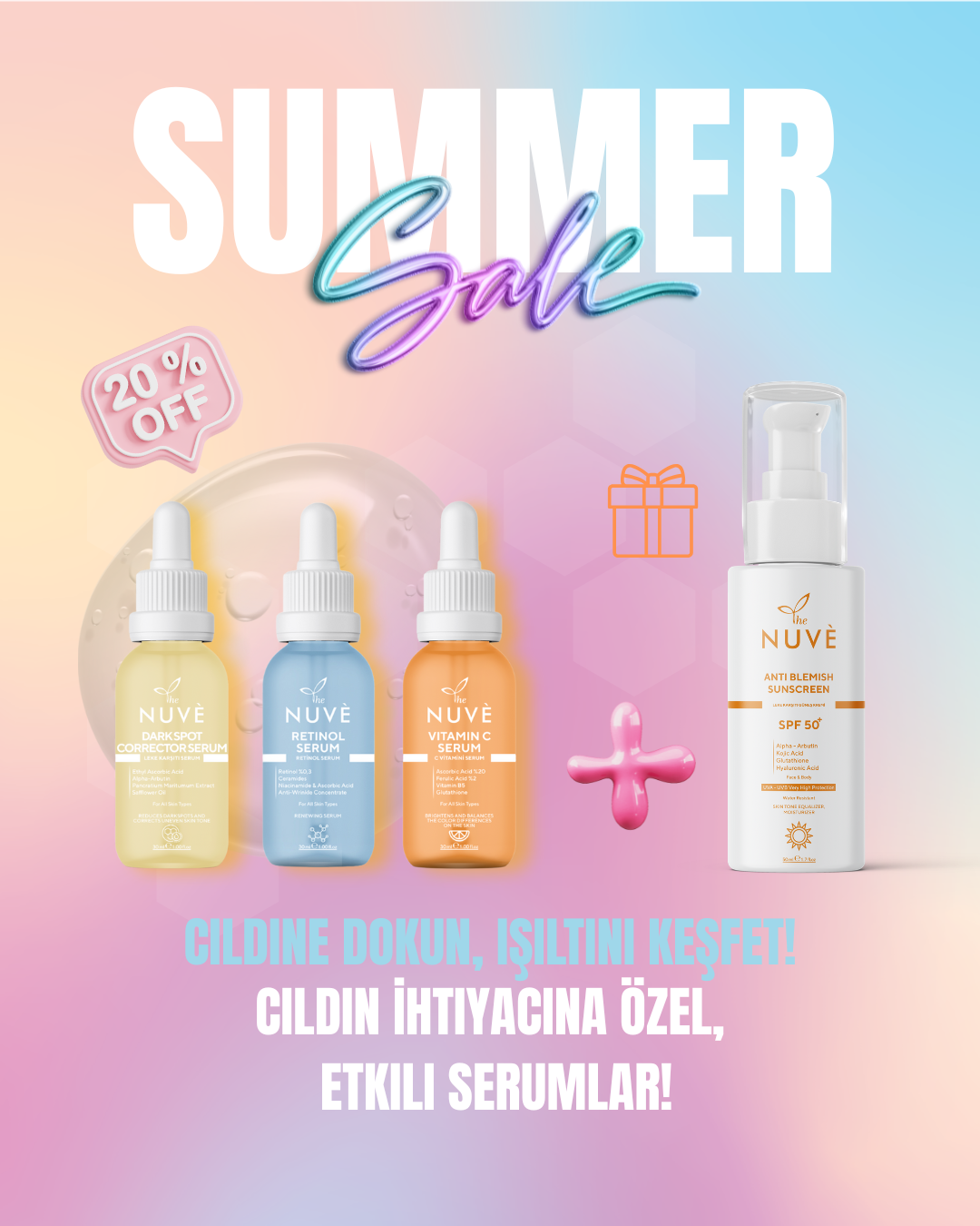 Skin Power Trio: 3 Serum Set