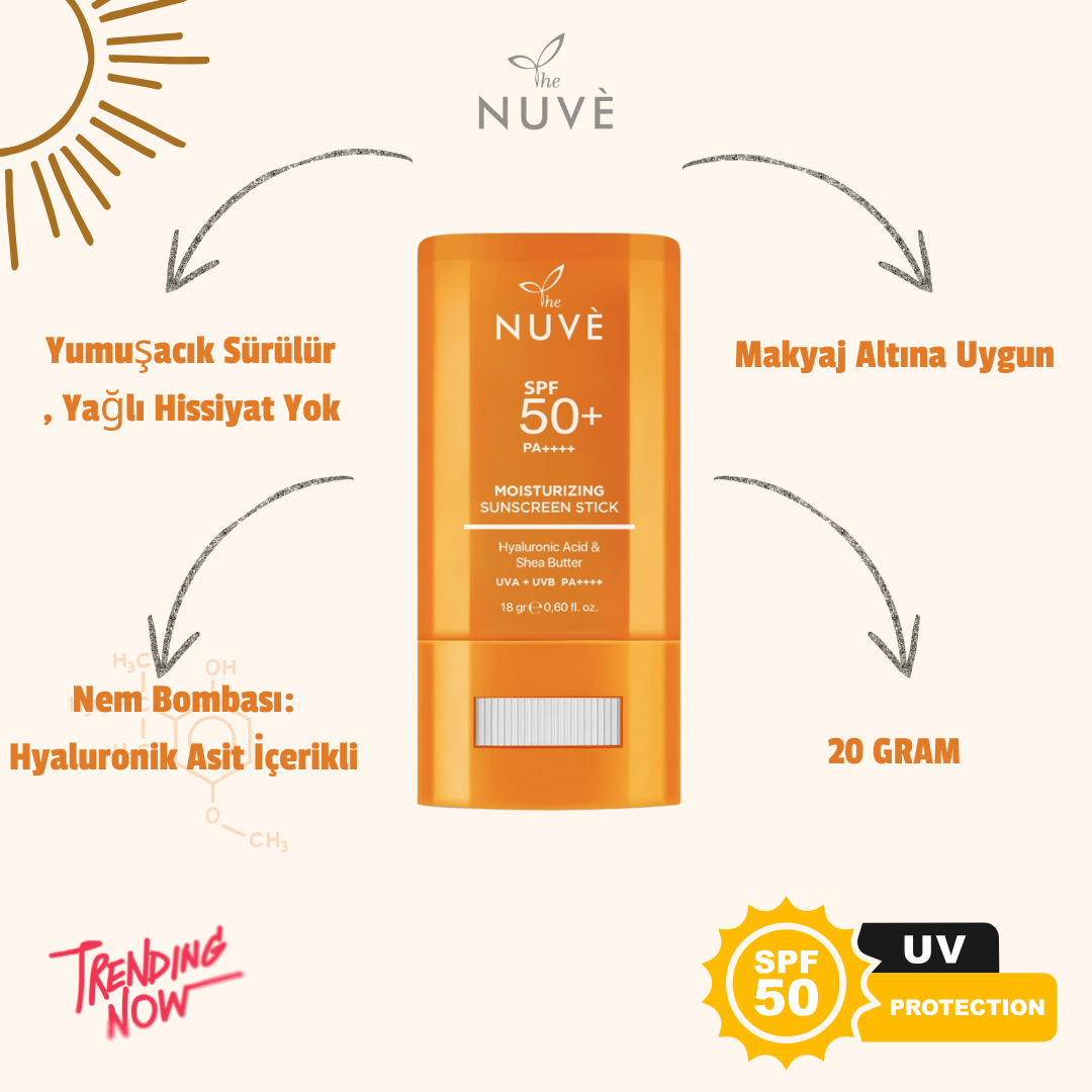The Nuve Stick Güneş Kremi SPF 50